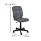 Flash Furniture Mid-Back Gray Quilted Vinyl Swivel Task Office Chair GO-1691-1-GY-GG - alternate 3